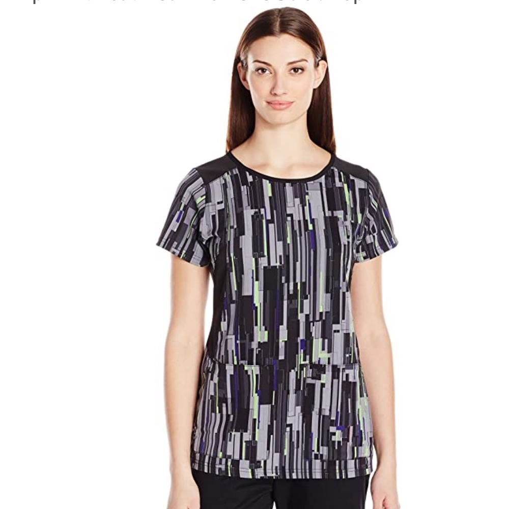 WonderWink size XXS Color: Digital Flight Black
